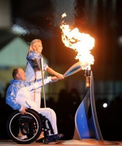 Зажжение паралимпийского огня